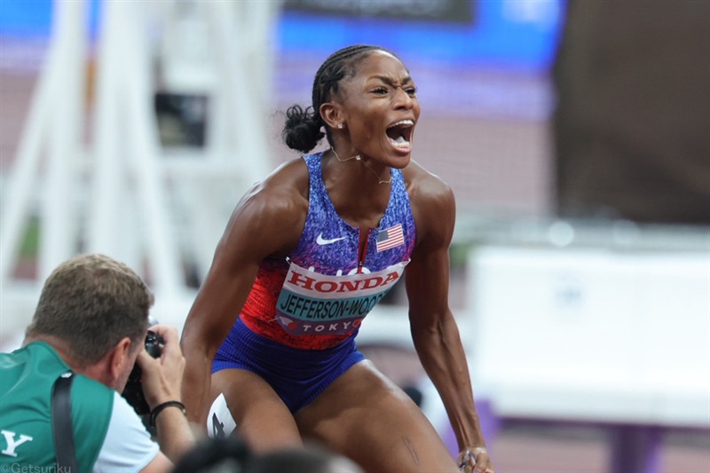 最速女王はジェファーソン・ウッデン！世界歴代4位、大会新の10秒61で初V「TOKYO、応援ありがとう」／東京世界陸上