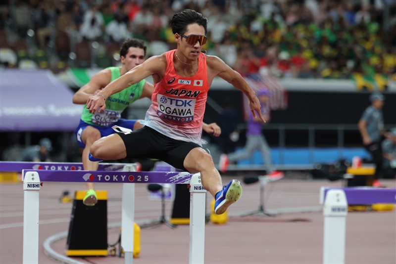 400mH・小川大輝は50秒08で予選6着にとどまる 9台目以降失速して後退／東京世界陸上