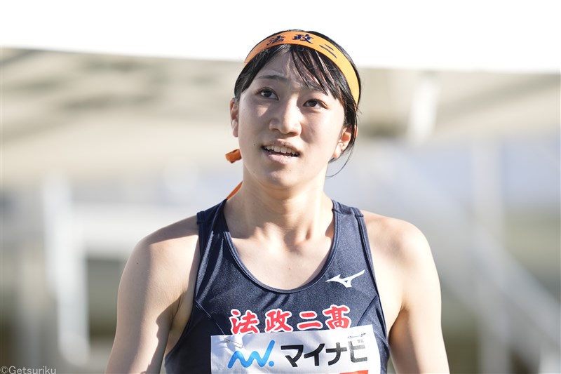 【女子400mH】岡田紗和（法政二高）59秒92＝高1歴代2位