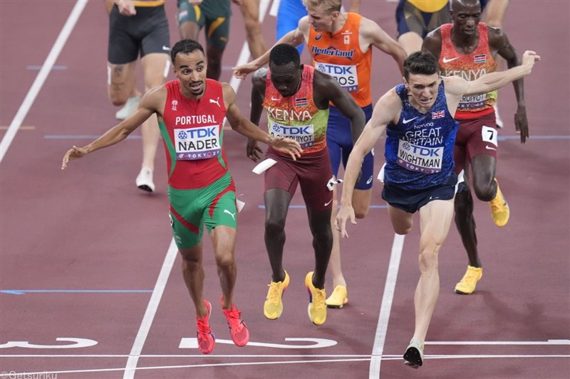 ナデル1500mフィニッシュ直前逆転初V ムーン棒高跳3連覇 3000m障害チェロティチ大会新／世界陸上Day5