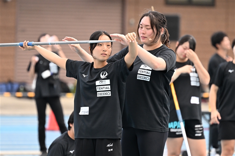 北口榛花 初のやり投教室「突き詰めたいなら努力するしか方法はない」中高生に熱血指導