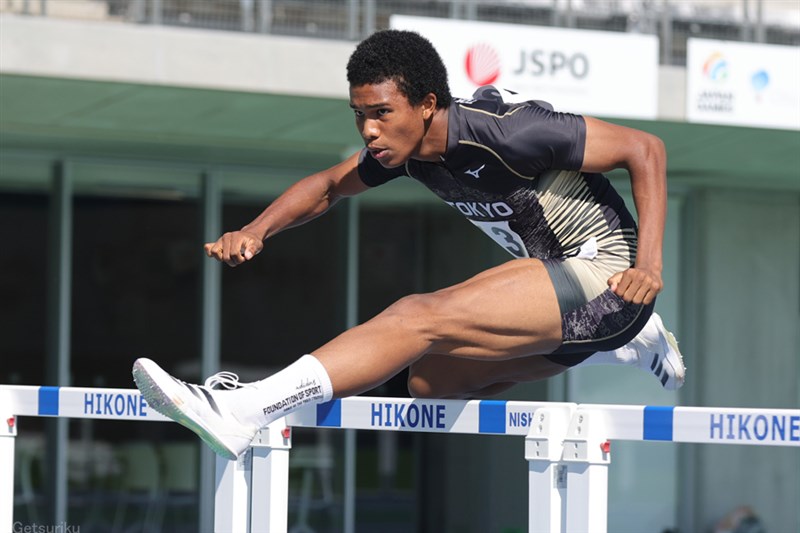 110mH・古賀ジェレミーが13秒07!! U20日本新＆世界歴代11位 髙城昊紀も13秒17／滋賀国スポ