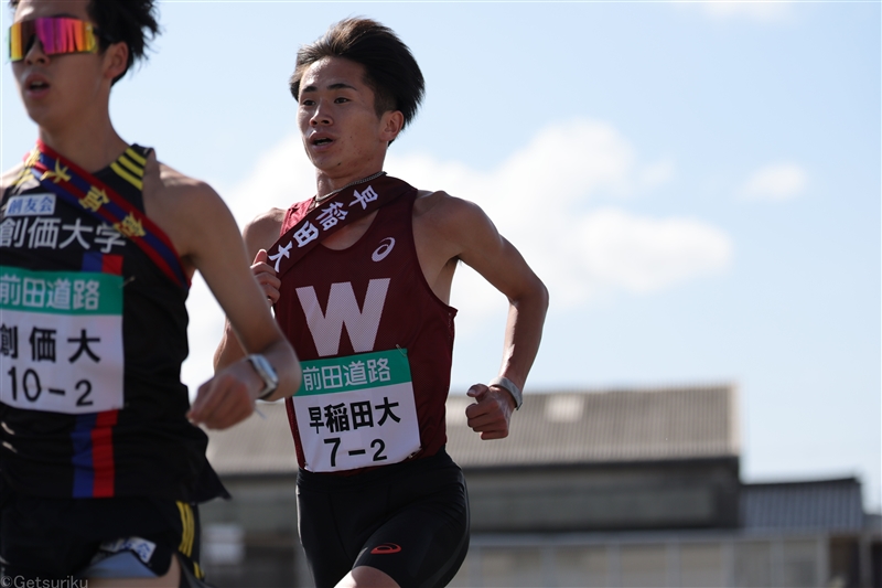 早大・山口智規が学生駅伝初区間賞！ 「取らないといけないプレッシャーがあった」／出雲駅伝