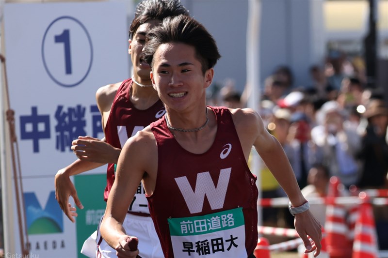 2区は早大・山口智規が9人抜きで首位浮上！ 駒大が5秒差で2位 中大、青学大が苦戦／出雲駅伝