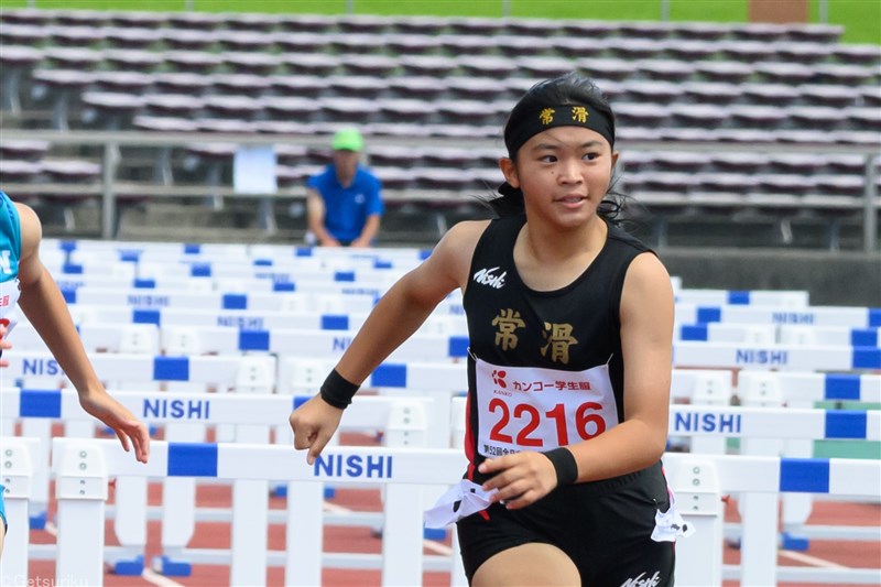 女子100mHで加藤青葉(成岩SC/中1)が13秒97!中学1年生初の13秒台