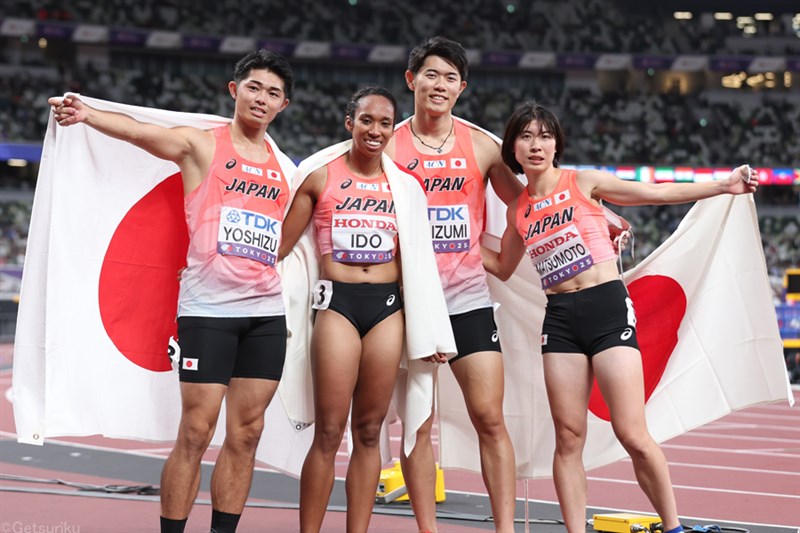 2026年開催世界大会の参加資格発表！ 日本は男子4×100mR、混合4×400ｍRの世界リレー出場権確定