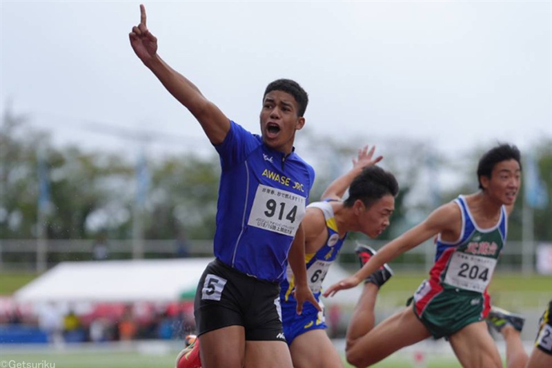 U16男子100mは“引退レース”オコンクオ・イケム・ジェフが圧勝！ 日本一の称号を手にサッカーの道へ／U18・16大会