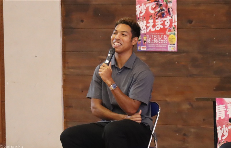 サニブラウンがトークイベントで来場！ 未来の日本代表「楽しむことを忘れずに」とメッセージ／U18・U16大会