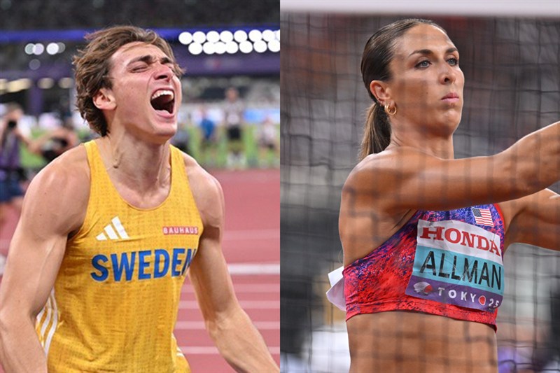 デュプランティス、フルラーニ、オールマンらが候補に！年間最優秀選手フィールド部門のノミネート男女各5名が発表