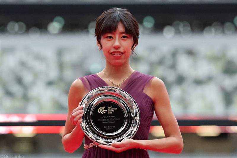女子競歩・藤井菜々子が年間MVP「新しい一歩刻むことができた」世界陸上初メダル歴史作る／陸連アワード
