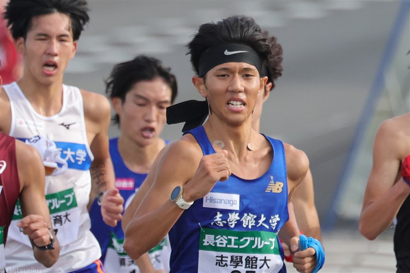 志學館大・中村晃斗が強烈スパートで1区区間賞！ 関東勢に競り勝ち「モチベーション高かった」／全日本大学駅伝