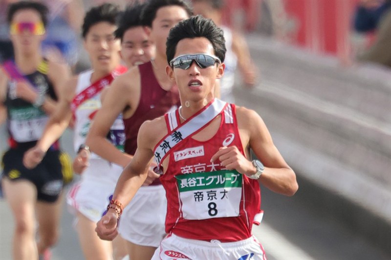 帝京大・楠岡由浩が2区区間賞！佐藤圭汰に並ぶ31分01秒区間タイに「予定を大幅に上回ることができた」／全日本大学駅伝