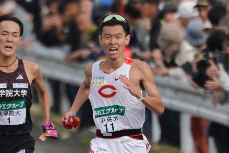 中大・柴田大地が4区でバースデー区間賞！トップ中継も果たし「いい思いをさせてもらえた」／全日本大学駅伝