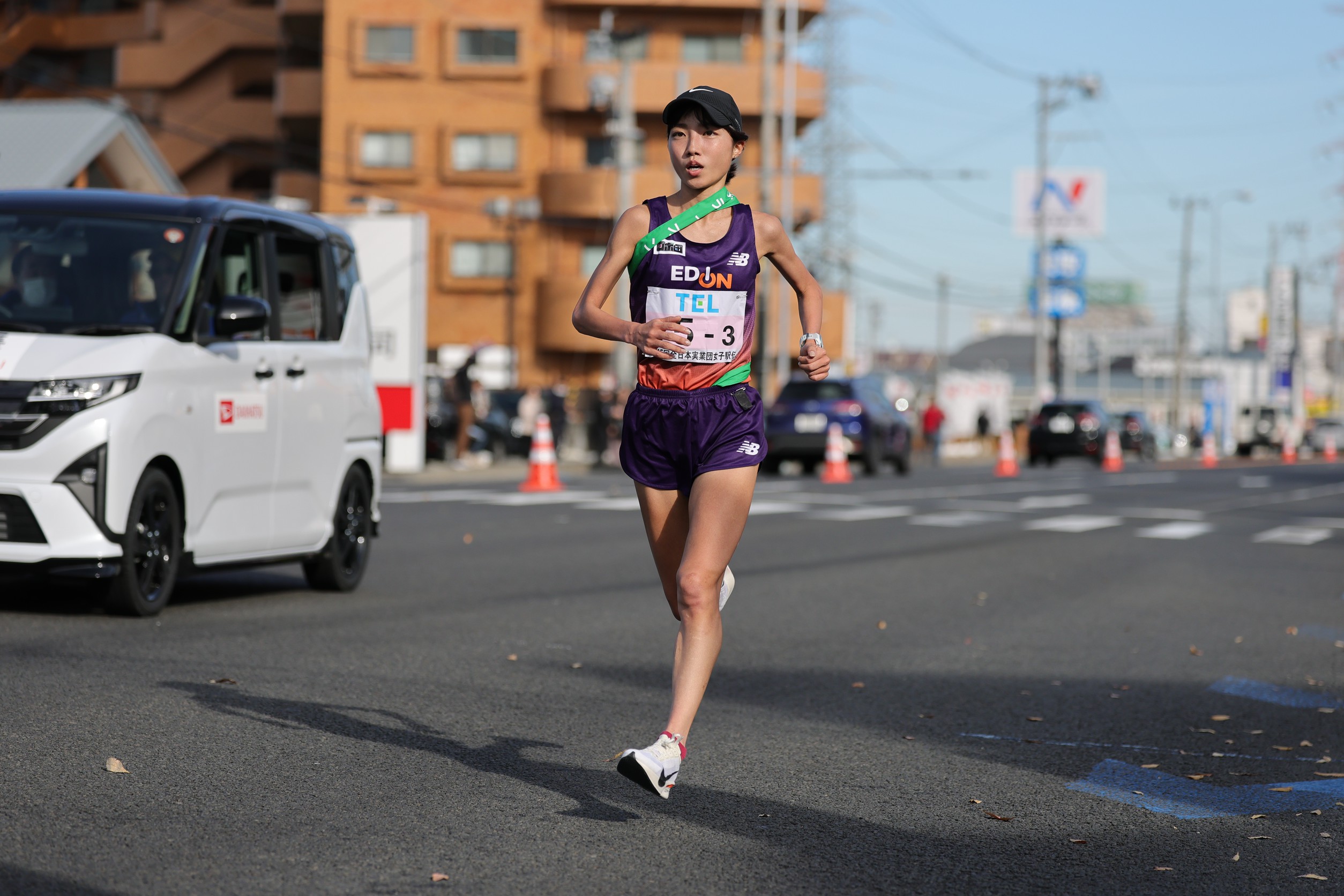 エディオン・矢田みくにが追撃許さず首位堅持！資生堂・五島、日本郵政グループ・廣中が区間新の激走／クイーンズ駅伝