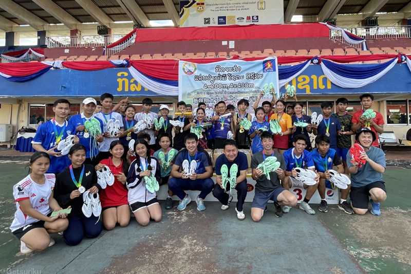 飯塚翔太がラオスで陸上競技指導 「飯塚翔太リレーカーニバル」も開催