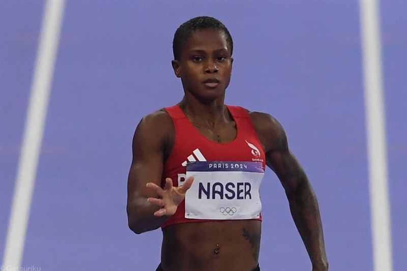 女子400mのナセルがアディダスと契約 パリ五輪銀、東京世界陸上銅メダリスト