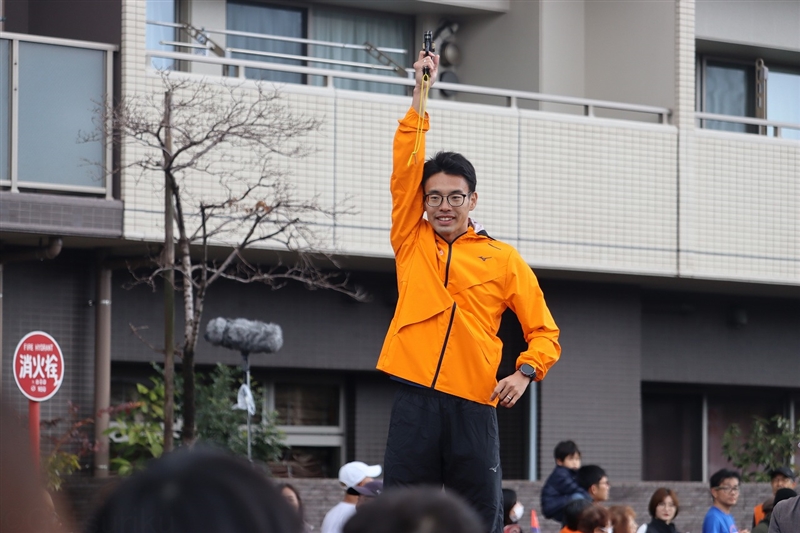 世界陸上競歩代表の山西利和、丸尾知司がスターター体験 丸尾はハーフを圧巻スピードで完歩