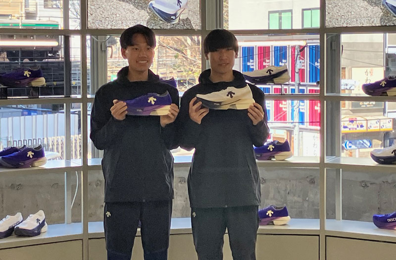 デサントのトップランナー向けランニングシューズ発売イベント　旭化成・山本歩夢、中西大翔も絶賛！