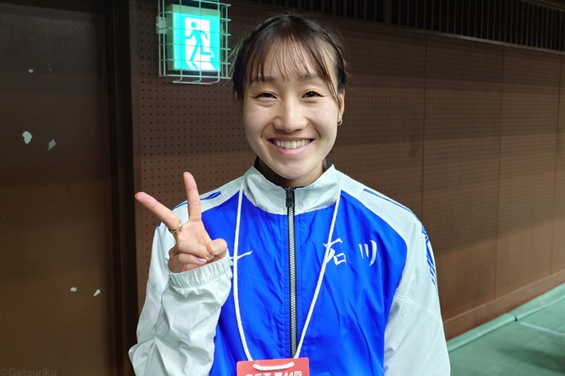 石川・五島莉乃がほぼ単独走も圧巻区間2位「良い状態でマラソンも勝負したい」／都道府県女子駅伝