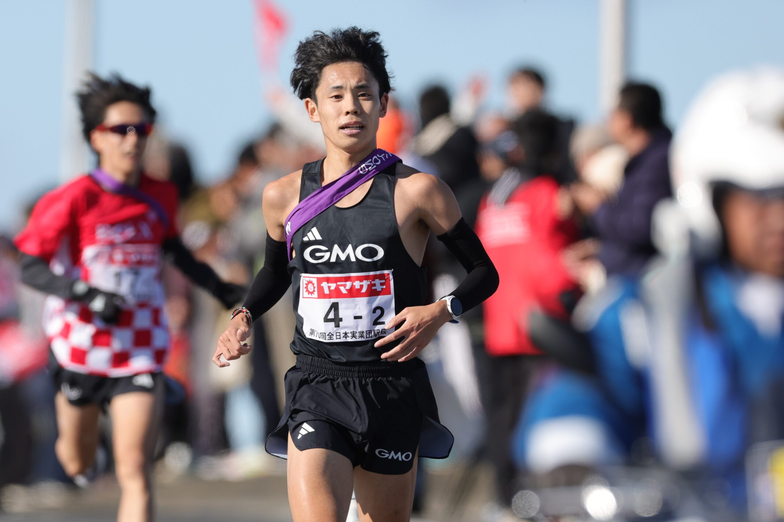 GMO・今江勇人が2年連続トップ中継！サンベルクス・吉田響が22人抜きの区間新、ロジスティードが3位／ニューイヤー駅伝