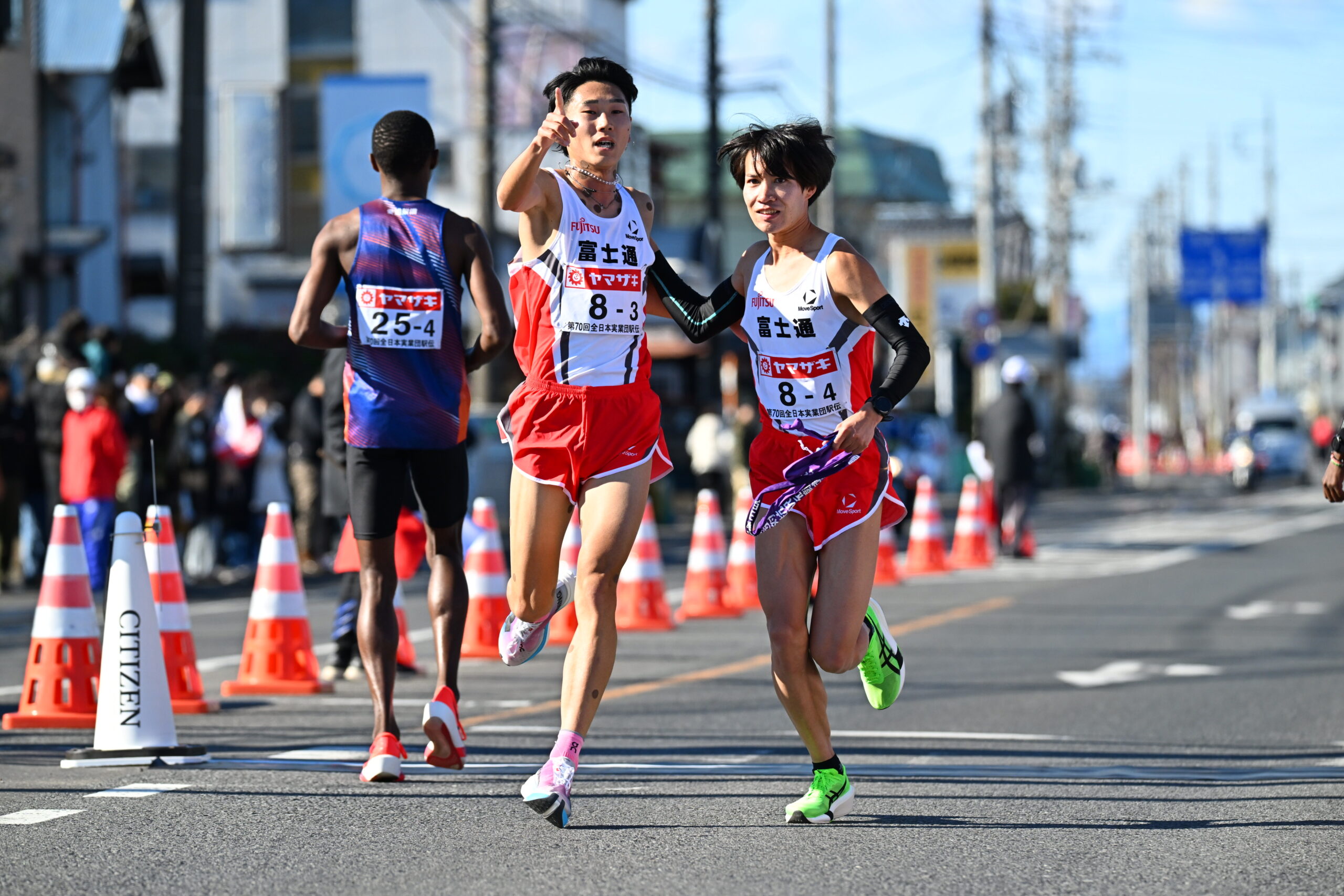 富士通・篠原倖太朗が3区区間賞・区間新！「少しでもいい流れを」／ニューイヤー駅伝