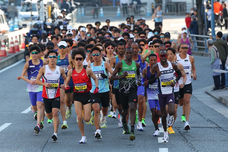 平林清澄が強さ見せた自己新ラン 終盤に順位上げた山下一貴や竹井、浦野、合田の5人にMGC出場権／大阪マラソン