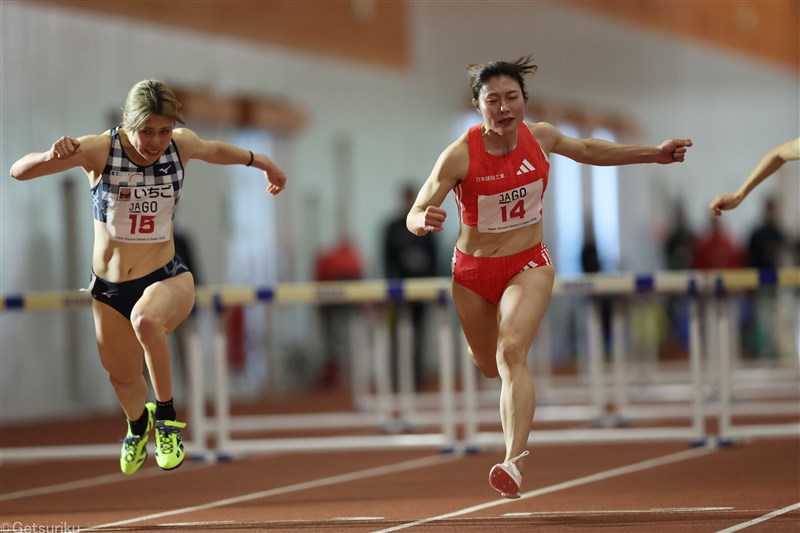 福部真子60mHで8秒02！日本歴代3位、世界室内標準記録にピタリ到達「クリアできて良かった」／JAG大崎