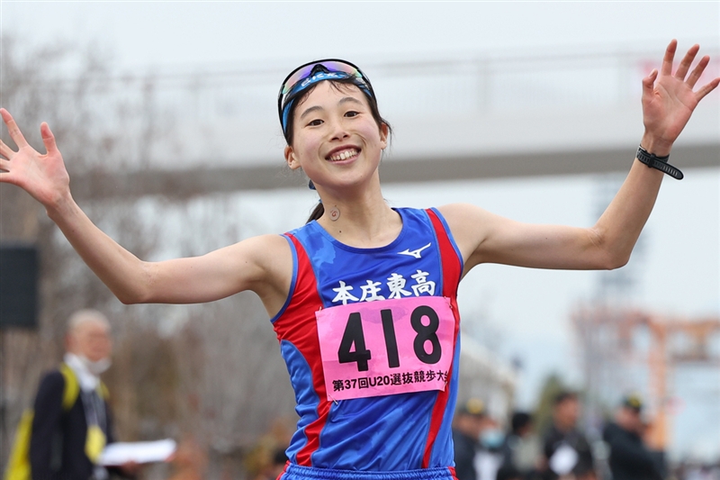 内山由菜が32年ぶりU20日本新44分46秒！及川集雅が40分49秒で熱戦制す！／U20選抜競歩