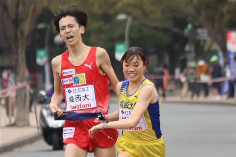 城西大が初優勝！1区からトップ譲らぬ圧巻リレーで史上3校目のチャンピオンに／大学男女混合駅伝
