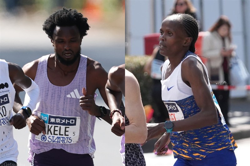 男子はスパート勝負制したタケレが連覇達成！ 女子・コスゲイは2時間14分29秒の国内最速V／東京マラソン