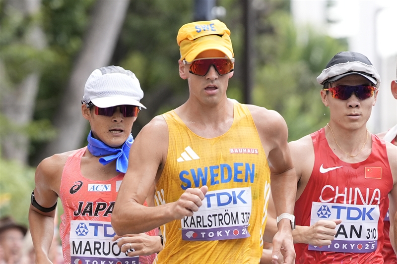カールストレームがハーフ競歩で1時間24分58秒 女子はインガがガルシア・レオンに先着／WA競歩ツアー