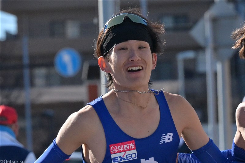 鹿児島マラソン 地元出身の順大4年生・石岡大侑が2時間16分23秒で制す 駅伝主将務め箱根駅伝総合3位に貢献