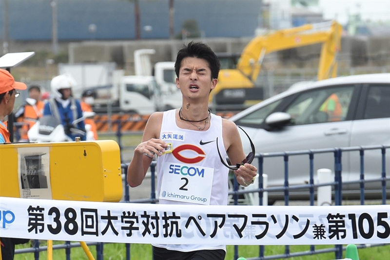 1部日本人トップは中大・佐藤大介 「結果の積み重ねがエースに近づく」 V4キピエゴ「めっちゃうれしい」／関東ICハーフ