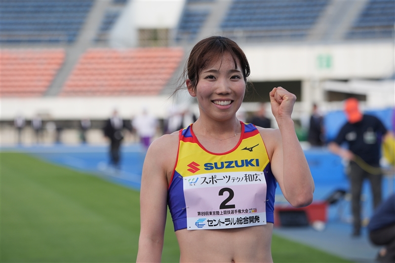 日本選手権Vの田中友梨が大会新で制す「地元アジア大会を目指して」男子は山岸が自己新／東京選手権
