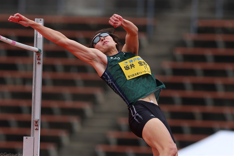 走高跳・坂井宏和が2m25の自己新！アジア大会派遣設定突破「次につながる」大器目覚めの予感／兵庫RC