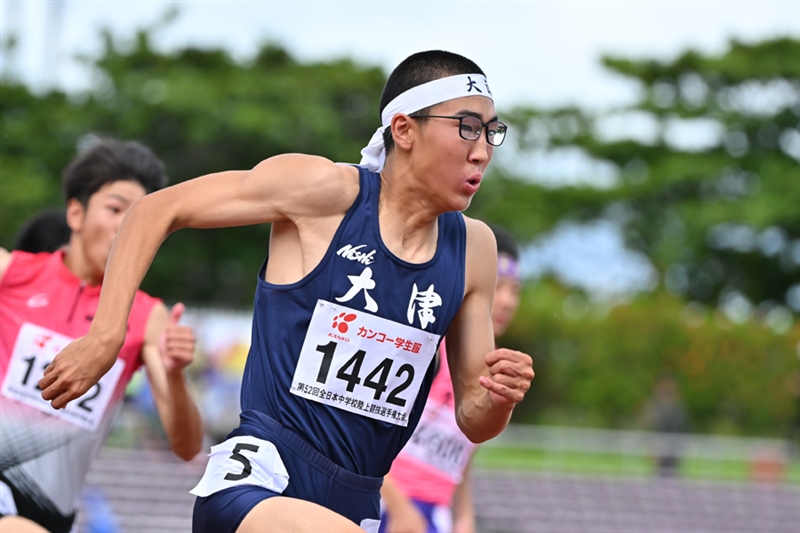 【男子100m】岩野喜一（大津中3神奈川）10秒59＝中学歴代4位