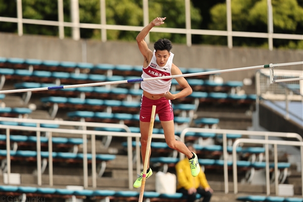 棒高跳・原口篤志が5m45で貫禄V2 「満足のいく試合ではなかった」／日本学生個人