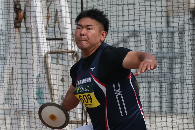 日本インカレ円盤投V中町真澄 サトウ食品新潟アルビレックスRC加入し社会人初戦で自己新