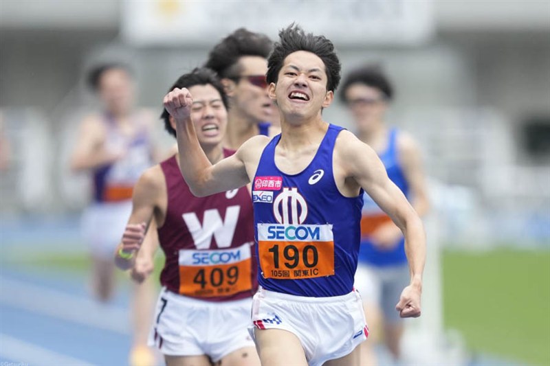 後田築が1部1500mを3分48秒80でV！ 「自信はありました」 ルーキー・本田桜二郎が2位／関東IC