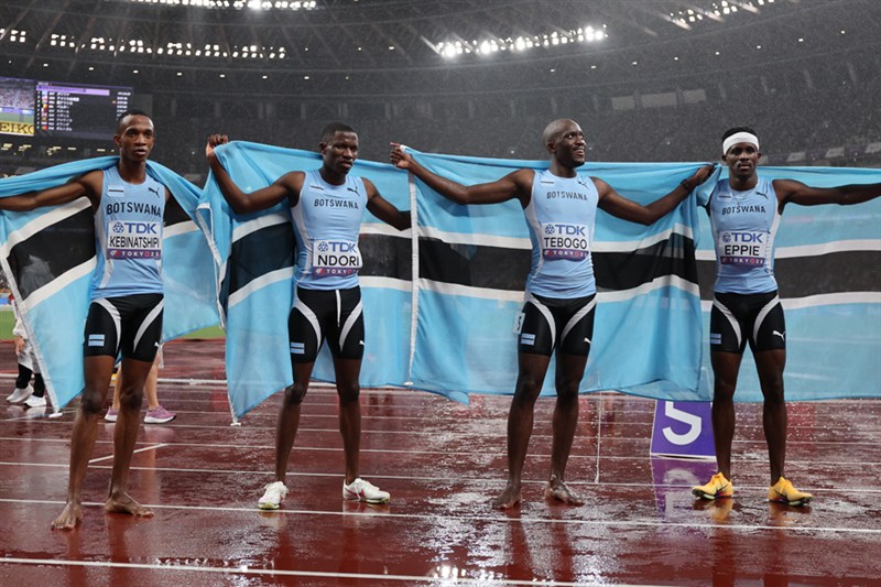 開催地・ボツワナが男子4×400mで劇的V 男女混合4×100ｍのジャマイカは世界新／世界リレー