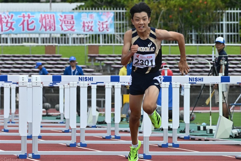 【男子110mH】櫻井楽都（KINGDOM AC・中3） 13秒52＝中学歴代4位