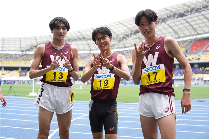 1部5000mで早大勢が存在感 2位・鈴木琉胤「良い走りできた」 5位・工藤慎作「余裕持って走れた」／関東IC
