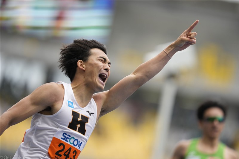200m・林明良が20秒66で競り勝つ！ 高校時代のリベンジ果たし「すごくうれしい」／関東IC