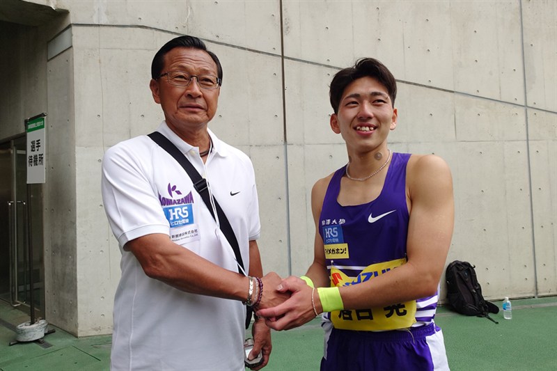 大八木弘明コーチ「日本記録を出す練習はしてきた」800m落合晃の新時代日本新に笑顔／静岡国際