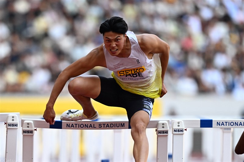 社会人ルーキー・阿部竜希が13秒26で優勝！「うまく自分のレースに持ち込めた」／セイコーGGP