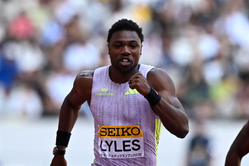 男子100mはライルズが貫禄V　圧倒的パフォーマンスで観客魅了 日本人トップは桐生／セイコーGGP