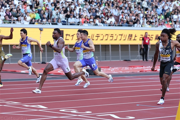 100mはライルズが貫禄Ｖ！ 桐生祥秀が日本人トップ、男子3000m・森凪也が日本新、北口榛花は5位／セイコーGGP
