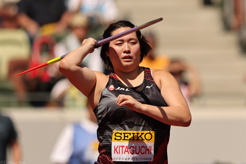 やり投・北口榛花 復帰戦は笑顔も5位「1本もまともな投げできなかった」／セイコーGGP