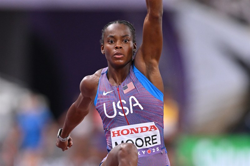 女子走幅跳、三段跳メダリスト・ムーアが右脚手術 今季は治療に専念