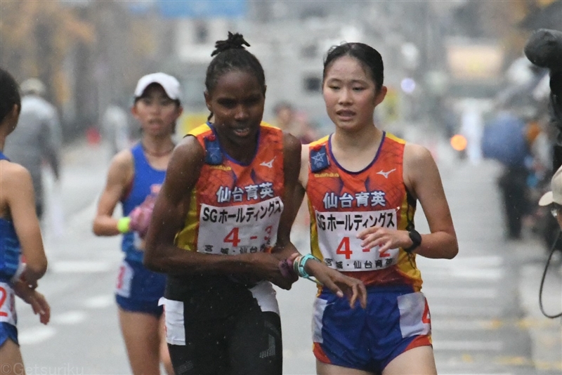 仙台育英Bが高校女子の部優勝！ 2区・ジェリで首位浮上 神村学園が2位／男鹿駅伝